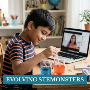 Hands-on Experiment by a student of Evolving STEMonsters program for 10-11 year olds