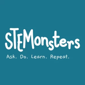 STEMonsters Education Logo colored background