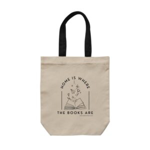 Cotton toyte bag for students - book theme