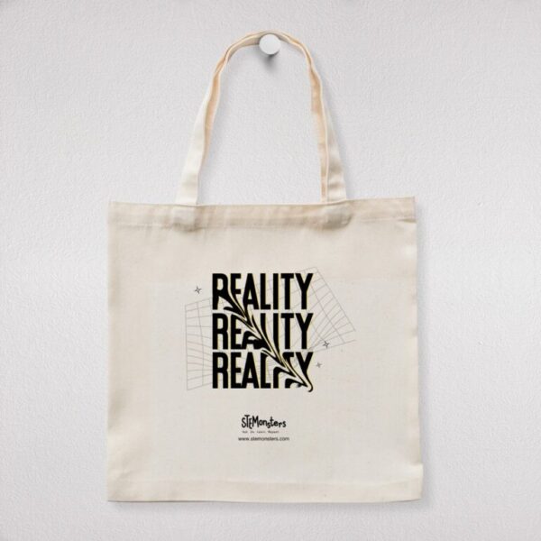 Exclusive Cotton Tote Bag for Students: Reality theme - Image 2