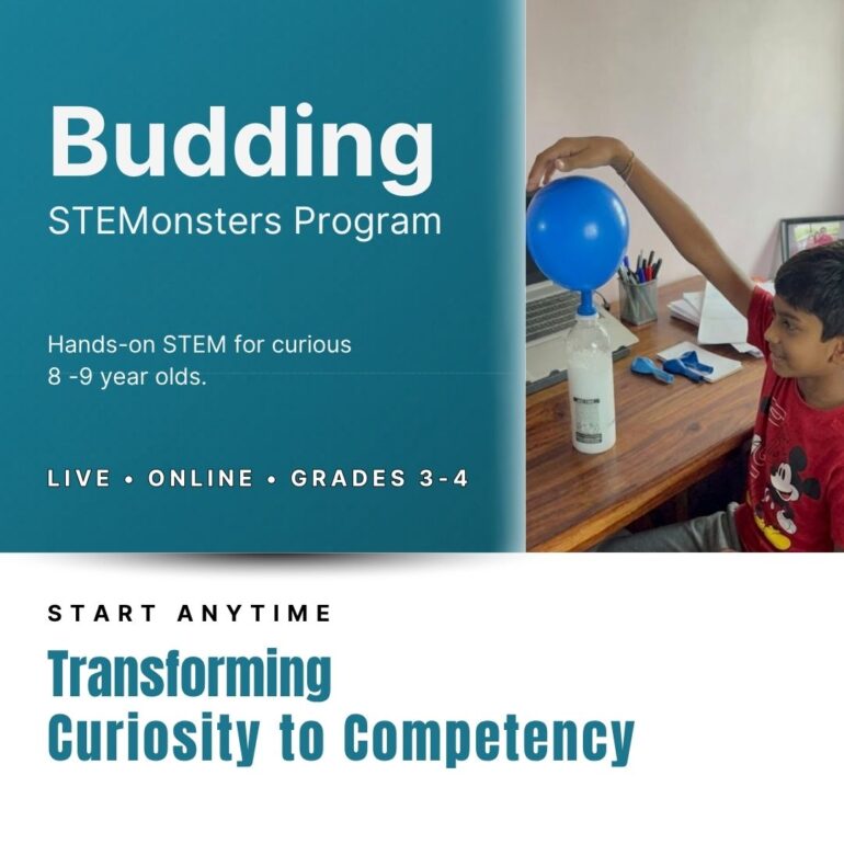 Hands-on Science Experiential Program for 8-9 year olds. Grades 3-4