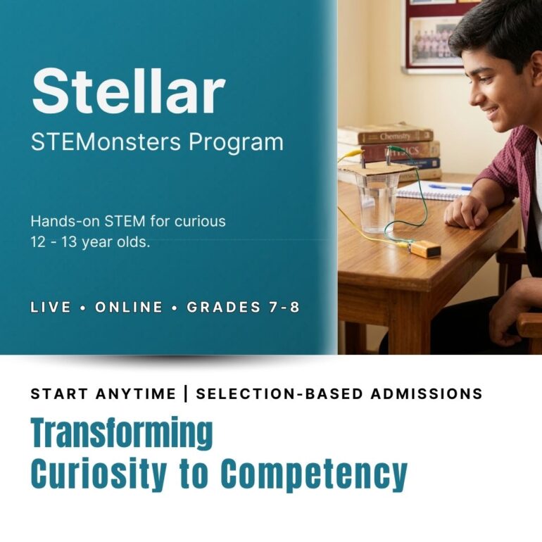 Hands-on Science Experiential Program for 12-13 year olds. Middle school grades 7-8
