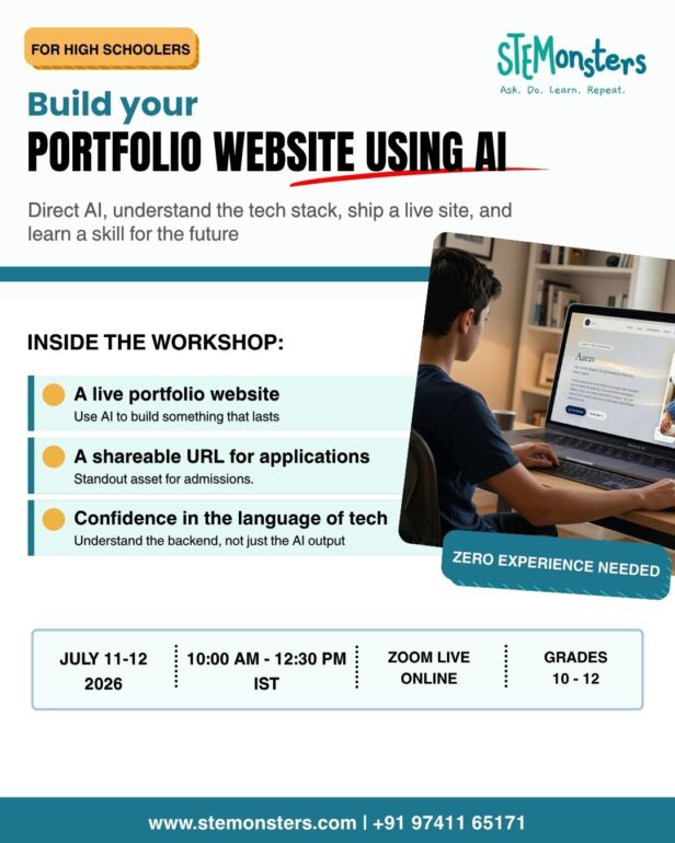 High School Portfolio Website Workshop Using AI for High Schoolers